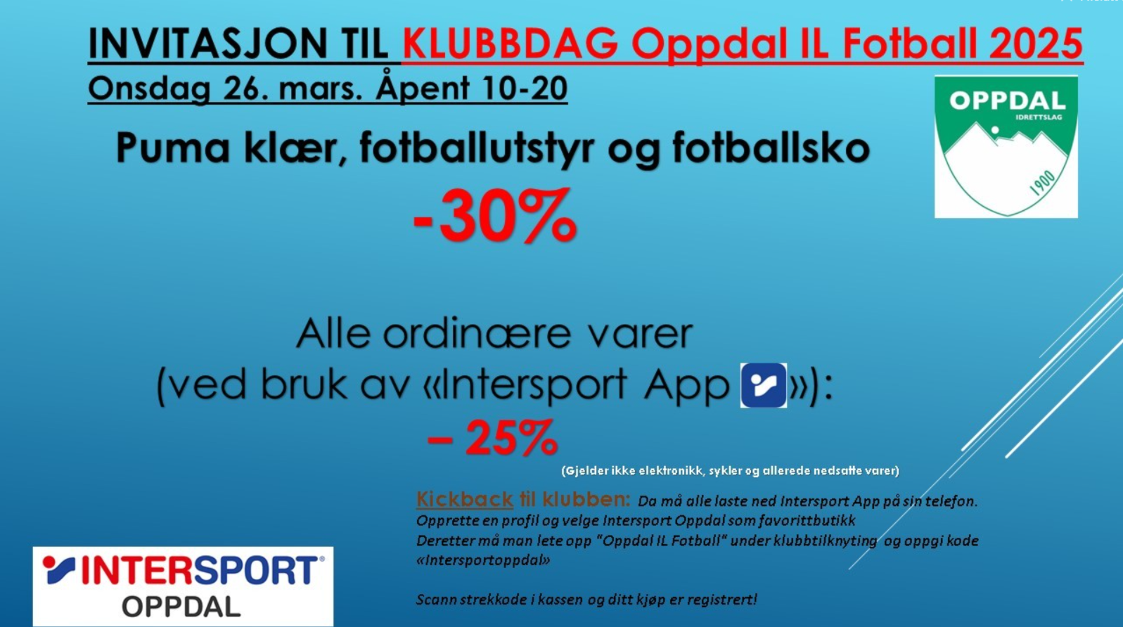 Klubbdag Intersport Oppdal
